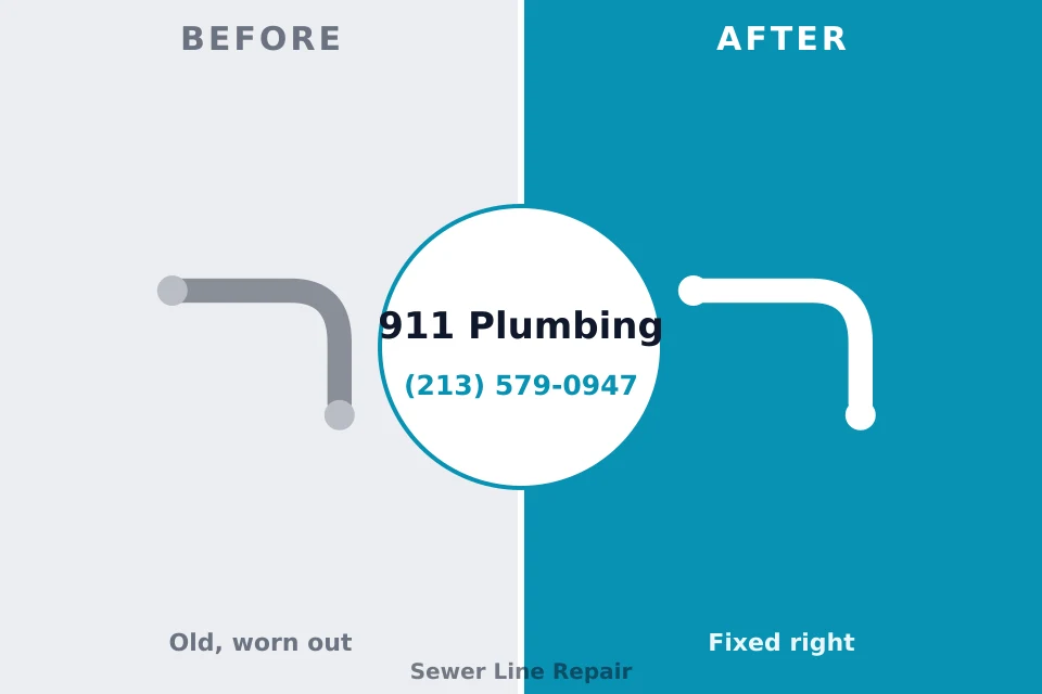 Before and after: plumbing company Crosby, ND